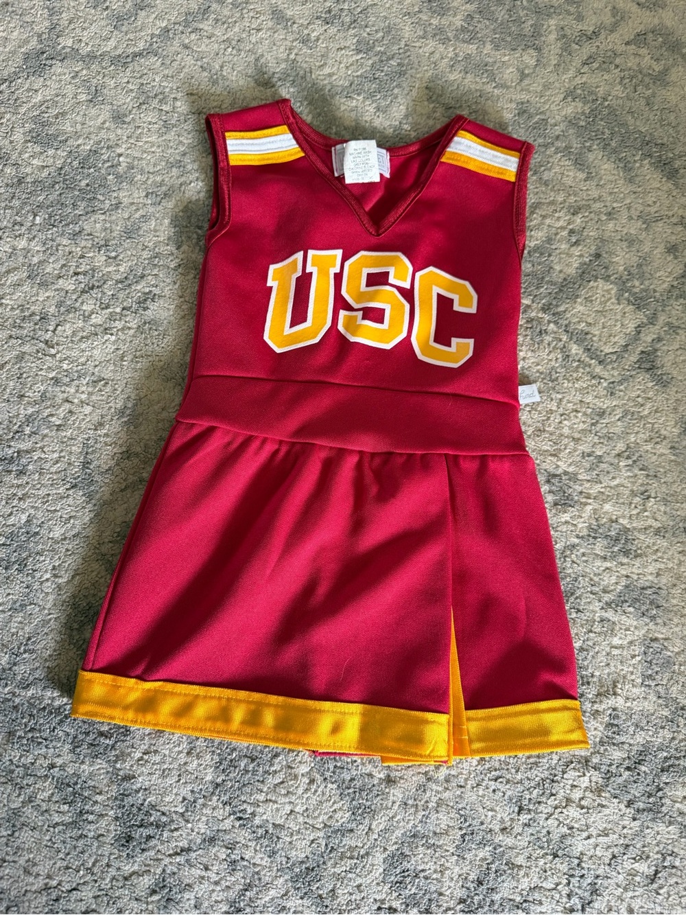 USC Kids Cheerleader Dress in Cardinal and Gold